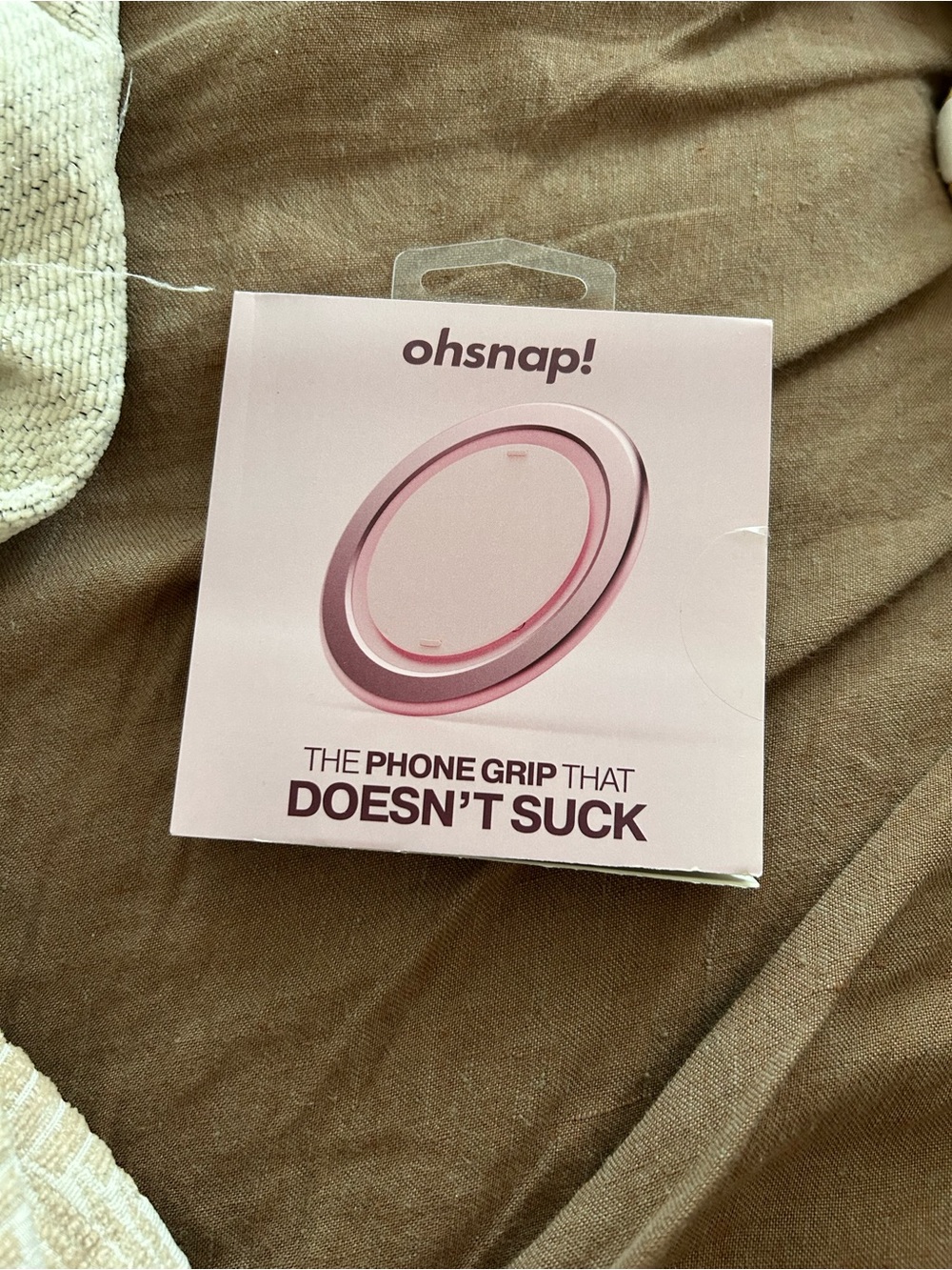 Snap ohsnap! Pink Phone Grip – Round Adhesive Ring